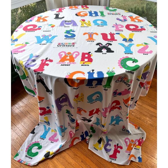 Vintage 80s Alpha Critters flat/top sheet, twin size bed, juvenile TV series - Picture 2 of 10